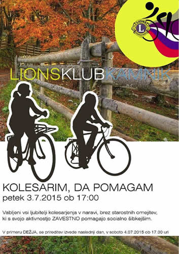 kolesarim da pomagam