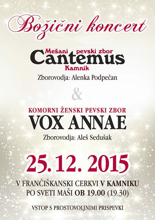 bozicni koncert cantemus