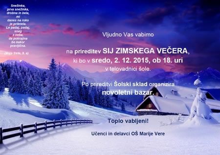 sij zimskega večera