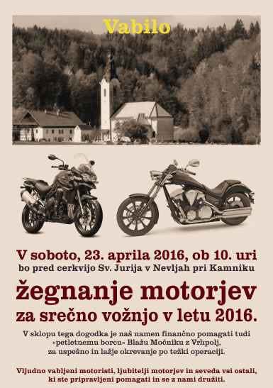 zegnanje motorjev 2016