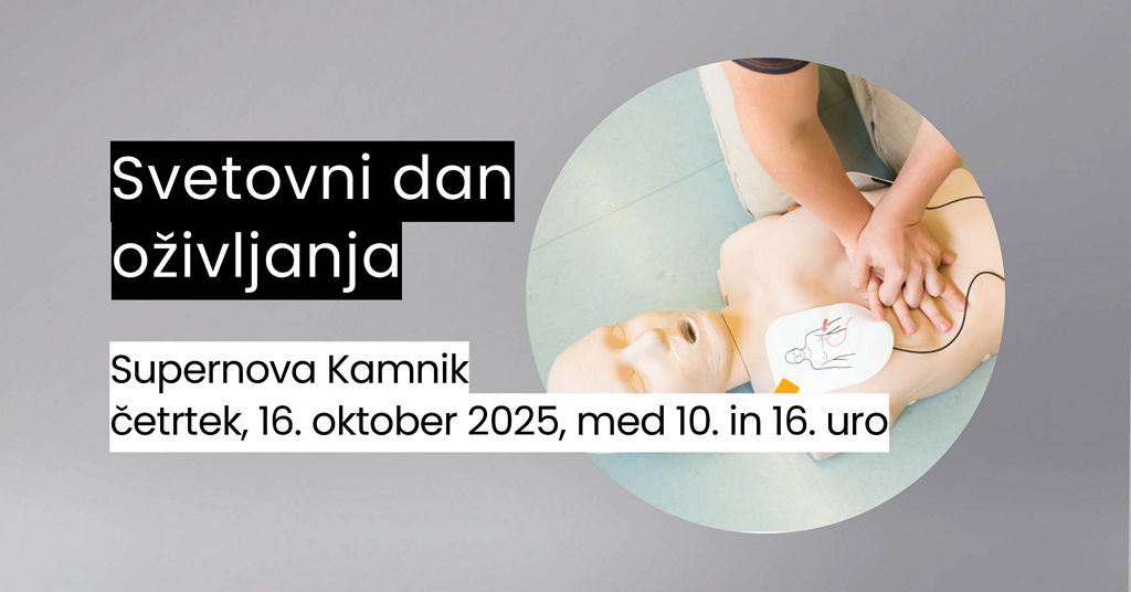 Prikaz temeljnih postopkov oživljanja z uporabo defibrilatorja