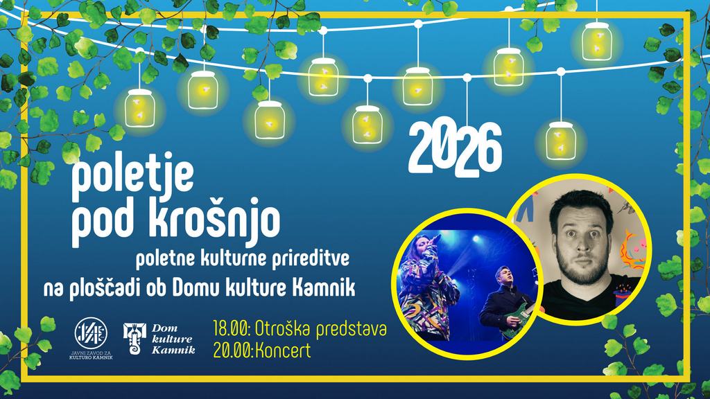 Poletje pod krošnjo: Predstava za najmlajše in koncert Naja Lipičnik & Toni Lah