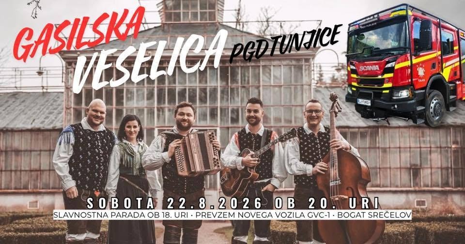 Parada in gasilska veselica PGD Tunjice